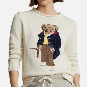 Ralph Lauren Cream Bear Sweater for Women